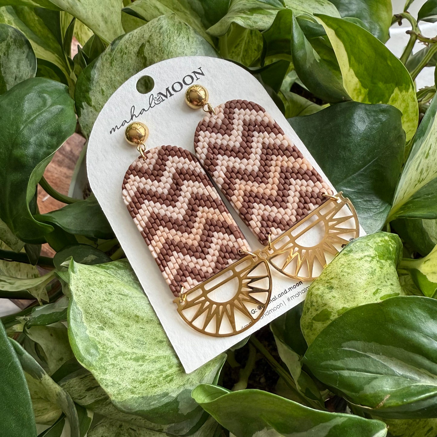 Textile inspired earrings 02