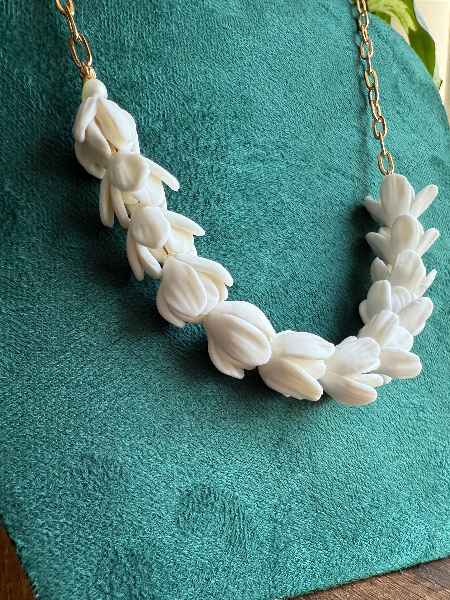 Sampaguita bud lei necklace