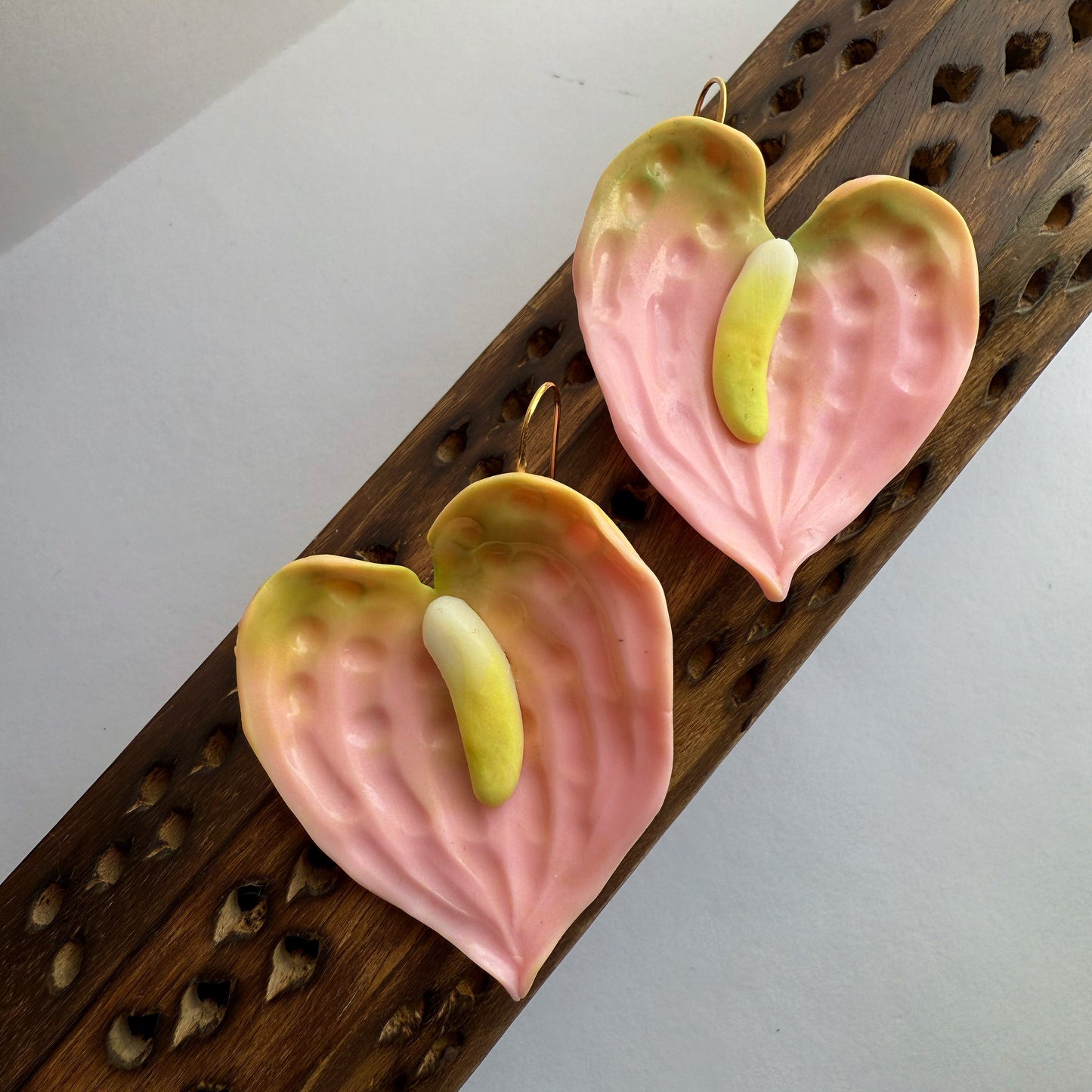 Anthurium earrings