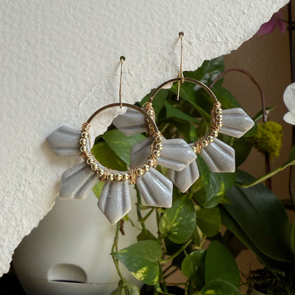 Half araw earrings