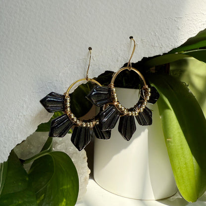 Half araw earrings