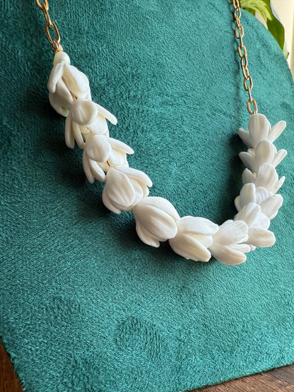 Sampaguita bud lei necklace