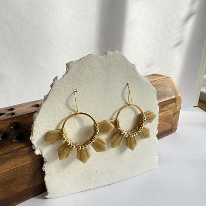 Half araw earrings