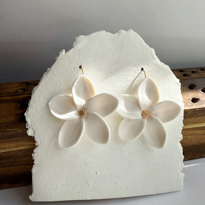 Plumeria earrings (large)