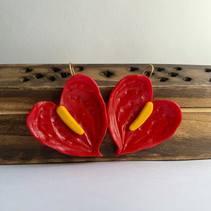 Anthurium earrings