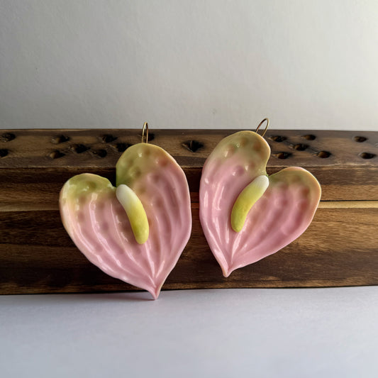 Anthurium earrings